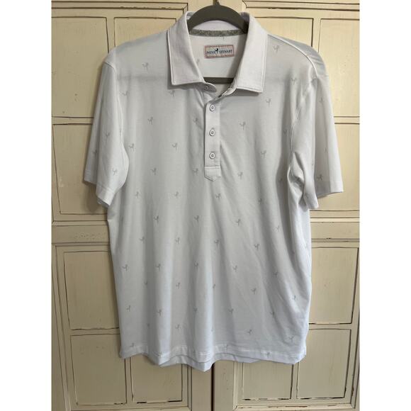 Payne Stewart size medium white polo shirt with golfers golf - Picture 1 of 3